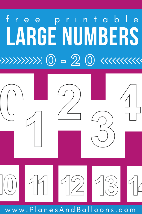 Free Large Printable Numbers 1 20 PDF Learning Numbers Free Large Printable Numbers 1 20 PDF Learning Numbers