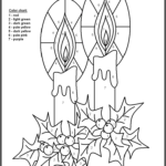 Free Paint By Number Coloring Pages Christmas Coloring