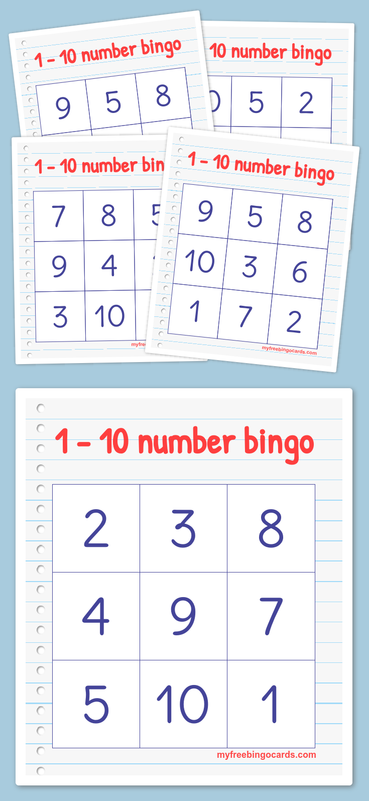 Free Printable And Virtual Bingo Cards Preschool Math 