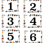 Free Printable Halloween Numbered Labels plus Blanks