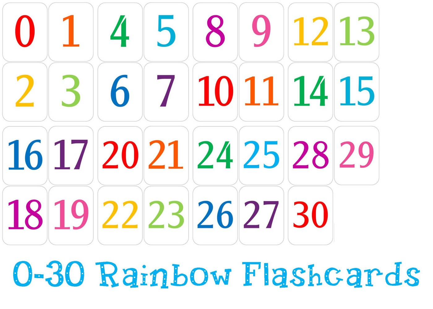 Free Printable Number Chart 1 30 Activity Shelter Free Printable Number Chart 1 30 Activity Shelter