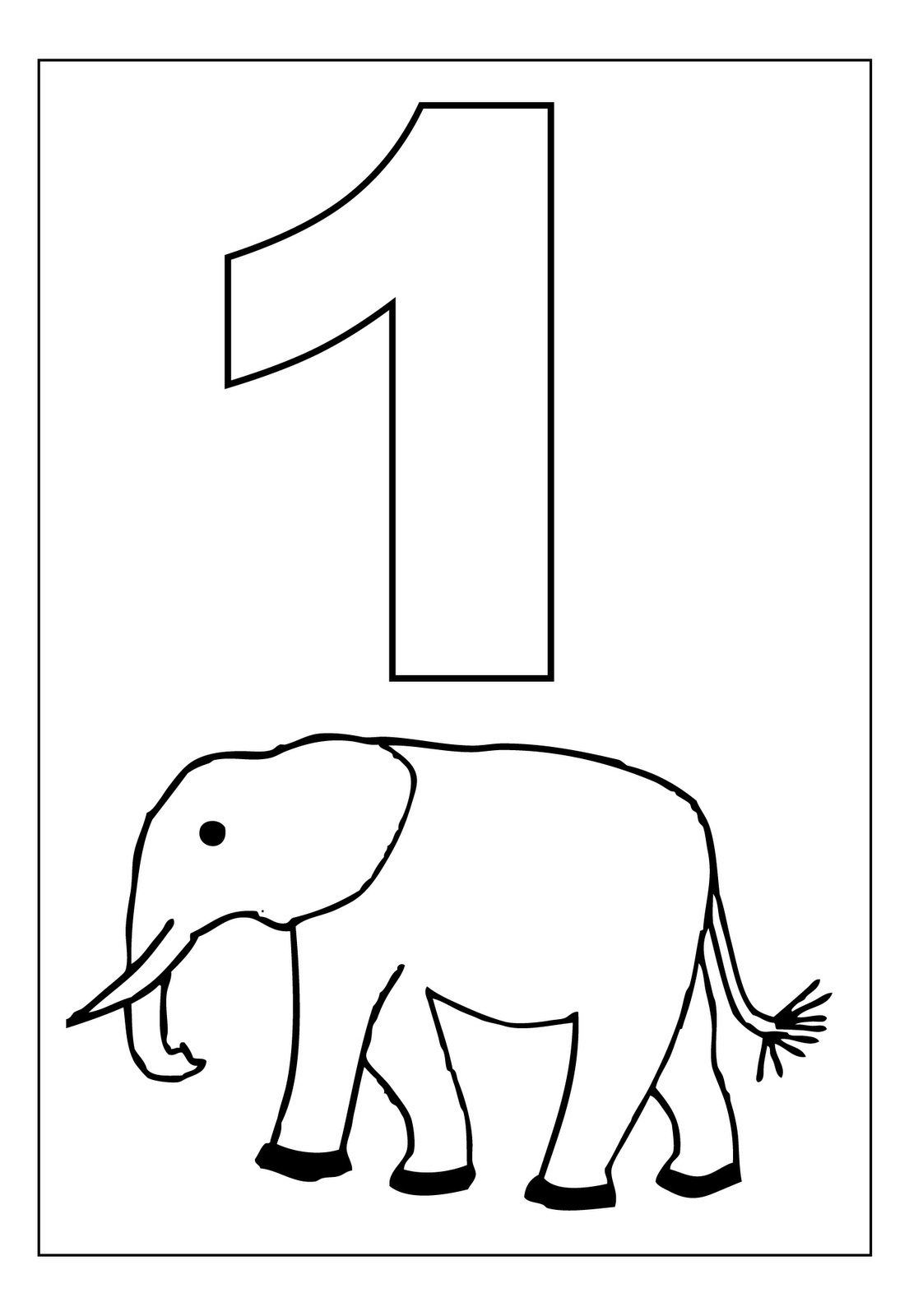 Free Printable Number Coloring Pages For Kids
