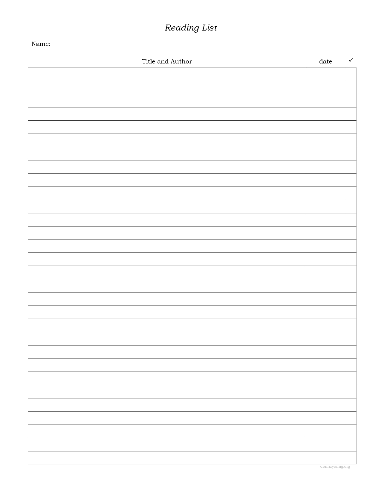 Free Printable Numbered List Free Printable Free Printable Numbered List Free Printable