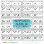 Free Printable Numbered Ticket Template Free Printables