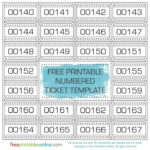 Free Printable Numbered Ticket Template Free Printables