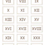 Free Printable Roman Numeral Flash Cards Download Them In