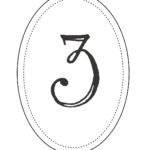 Free Printable Wedding Table Numbers