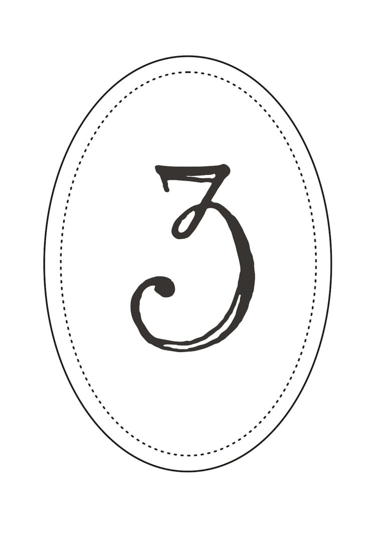 Free Printable Wedding Table Numbers