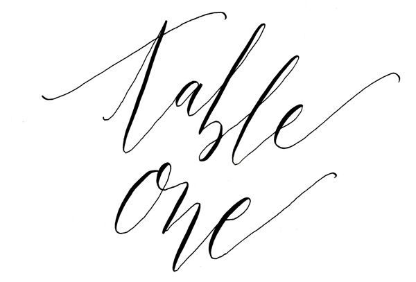 Free Printables Whimsical Calligraphy Table Numbers Free Printables Whimsical Calligraphy Table Numbers