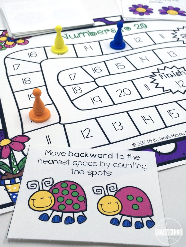 FREE Spring Counting Game Numbers 1 20 FREE Spring Counting Game Numbers 1 20