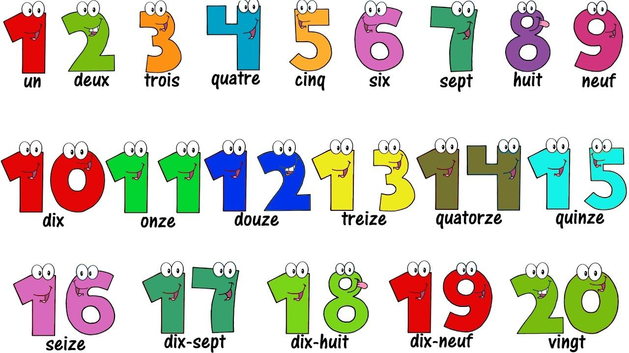 French Lesson NUMBERS 1 20 Compter Jusqu 20 Learn 