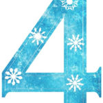 Frozen Clipart Number 4 Frozen Number 4 Transparent FREE