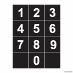 Large Printable Numbers 0 9 Gridgit