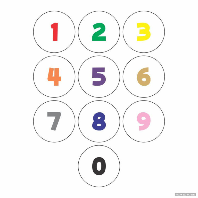 Large Printable Numbers 0 9 Gridgit