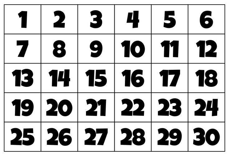 Large Printable Numbers 1 30 Pdf In 2021 Printable Large Printable Numbers 1 30 Pdf In 2021 Printable