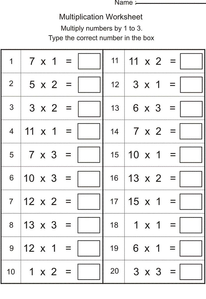 Maths Sheets For Year 4 In 2020 Math Multiplication 