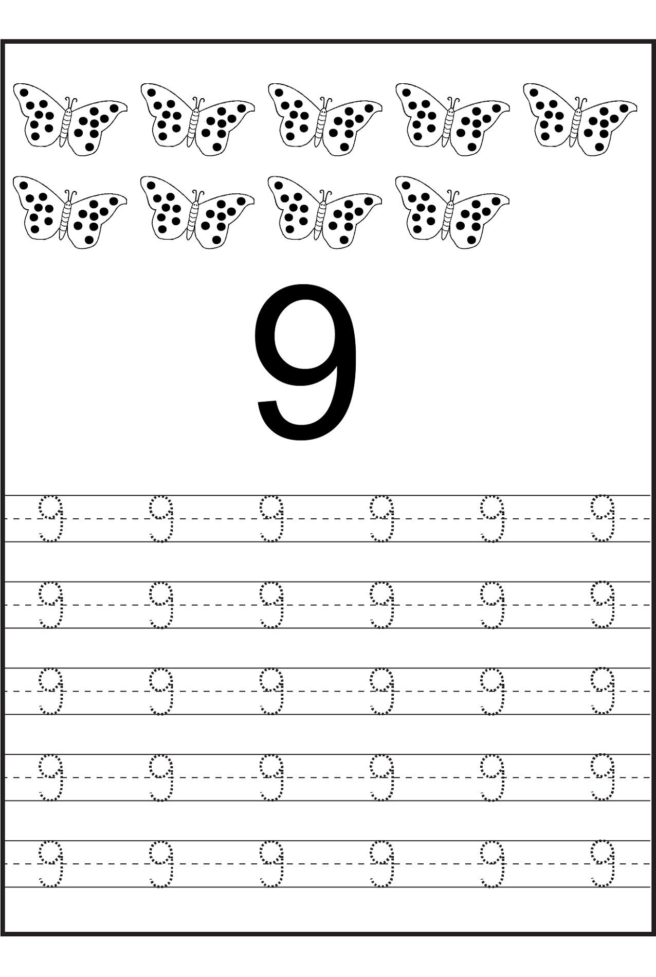 Number 9 Worksheets To Print Activity Shelter Number 9 Worksheets To Print Activity Shelter