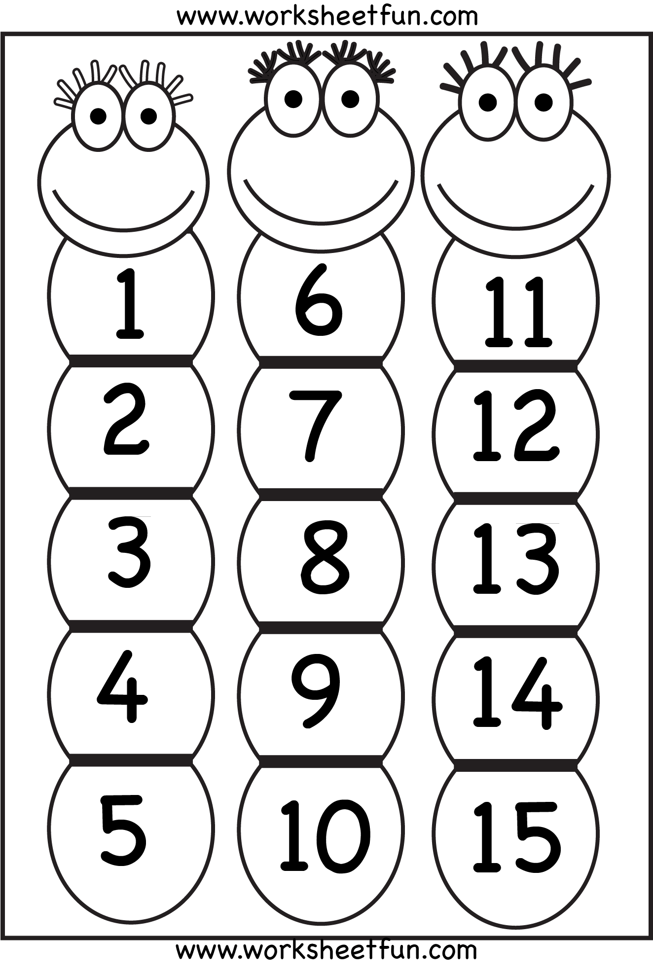 Number Chart 1 15 FREE Printable Worksheets Worksheetfun Number Chart 1 15 FREE Printable Worksheets Worksheetfun