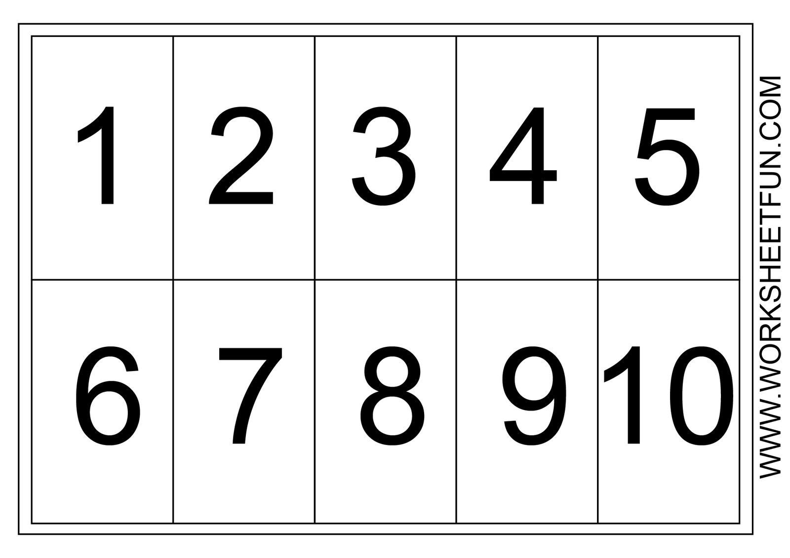 Number Chart Free Printable Numbers Printable Numbers 