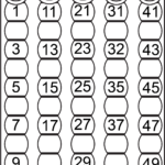 Number Charts 1 50 To Print Activity Shelter