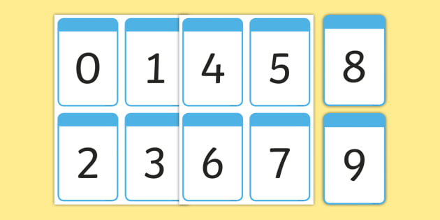 Number Digit Cards 0 9 Teacher Made Number Digit Cards 0 9 teacher Made