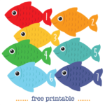 Number Fish Free Printable Math Counting Cards