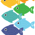 Number Fish Free Printable Math Counting Cards With