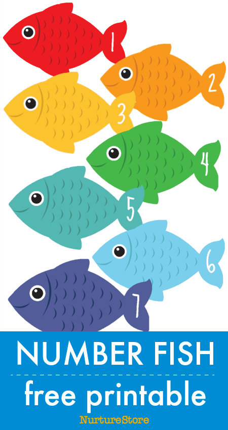 Number Fish Free Printable Math Counting Cards With Number Fish Free Printable Math Counting Cards With