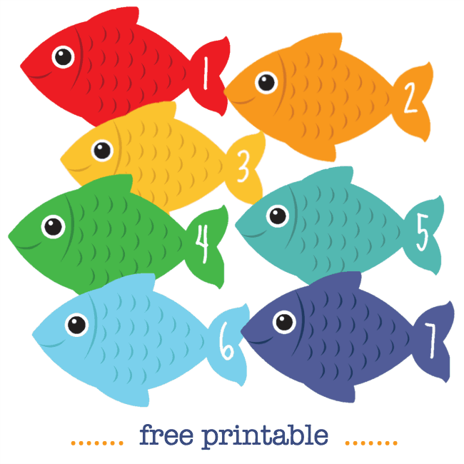 Number Fish Free Printable Math Counting Cards Number Fish Free Printable Math Counting Cards