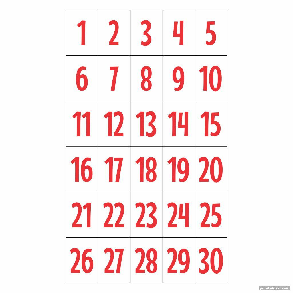Number Flashcards 1 30 Printable Gridgit Number Flashcards 1 30 Printable Gridgit