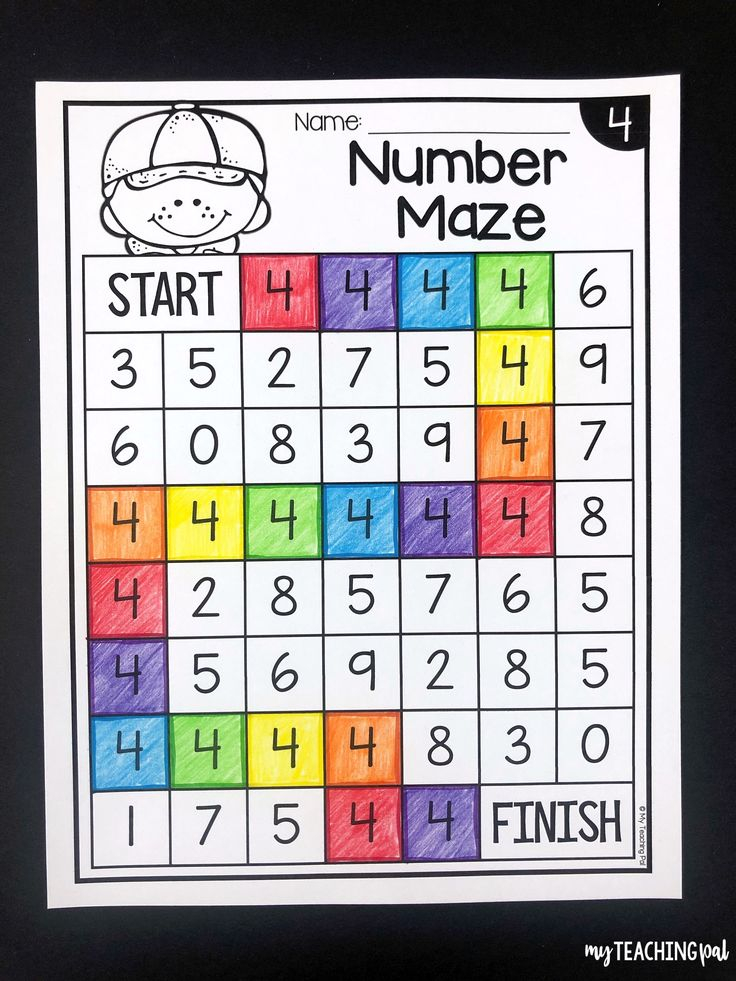 Number Mazes To 20 Math Activities Preschool Numbers 