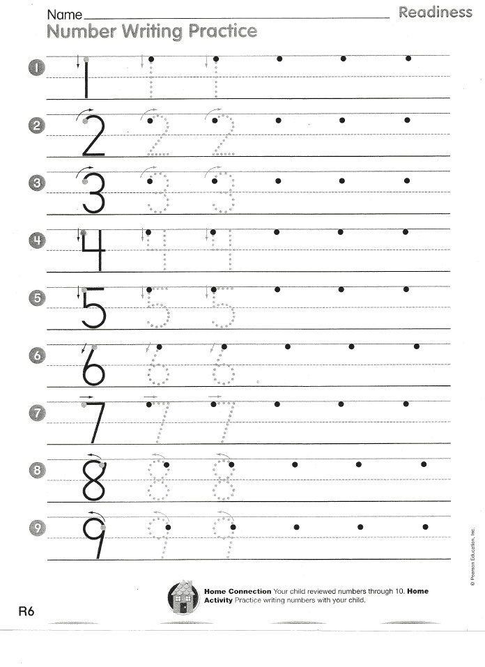 Number Practice pdf Writing Practice Worksheets Number 