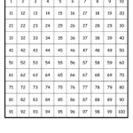 Number Sheet 1 100 To Print Activity Shelter