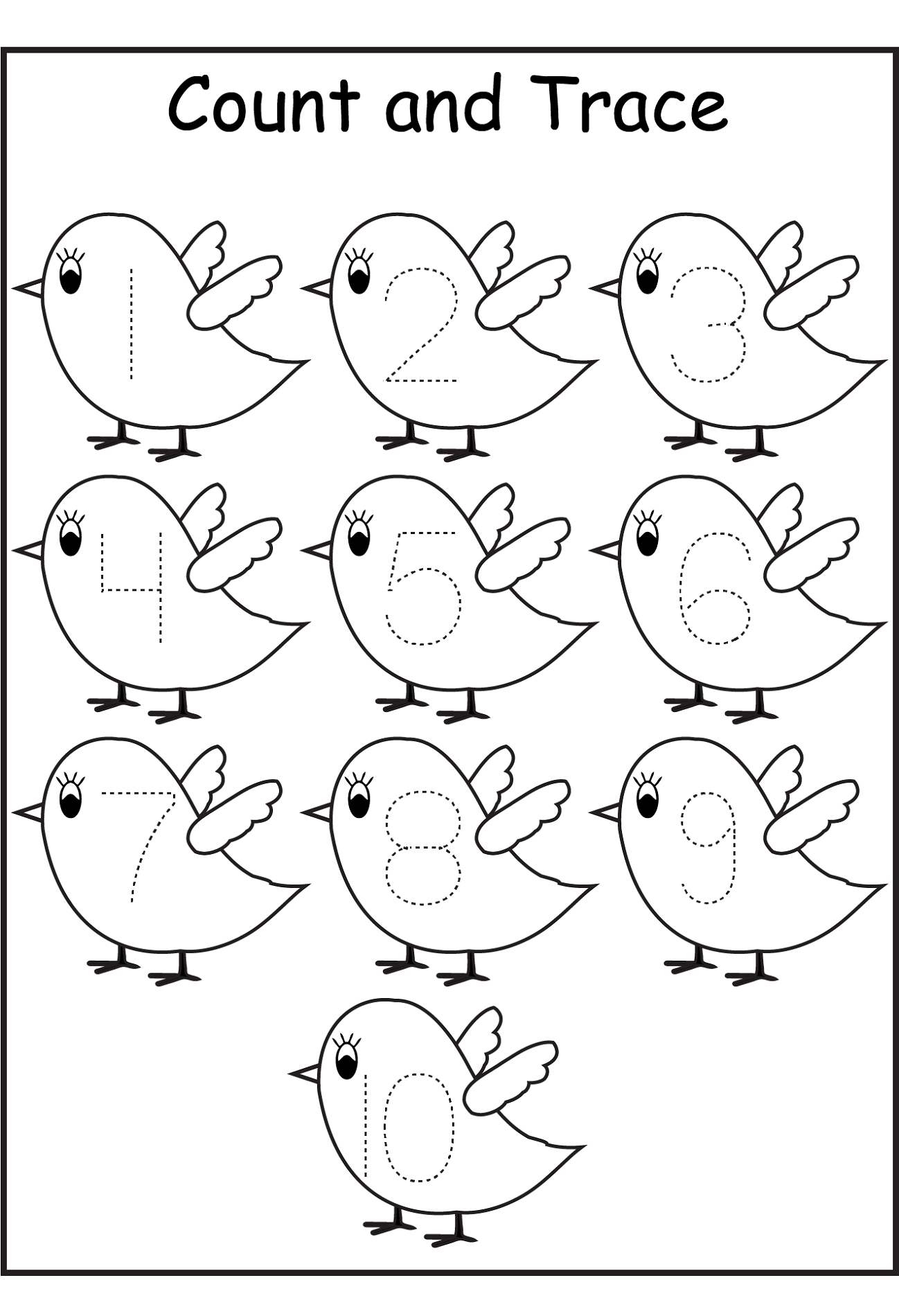 Number Trace Worksheets For Kids Activity Shelter Number Trace Worksheets For Kids Activity Shelter