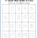 Number Tracing Worksheets 1 To 20 NumbersWorksheet