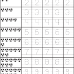 Number Tracing Worksheets Pdf Id 5 Worksheet Tracing