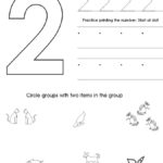 Number Two Worksheet Free Preschool Printable