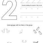 Number Two Worksheet Free Preschool Printable