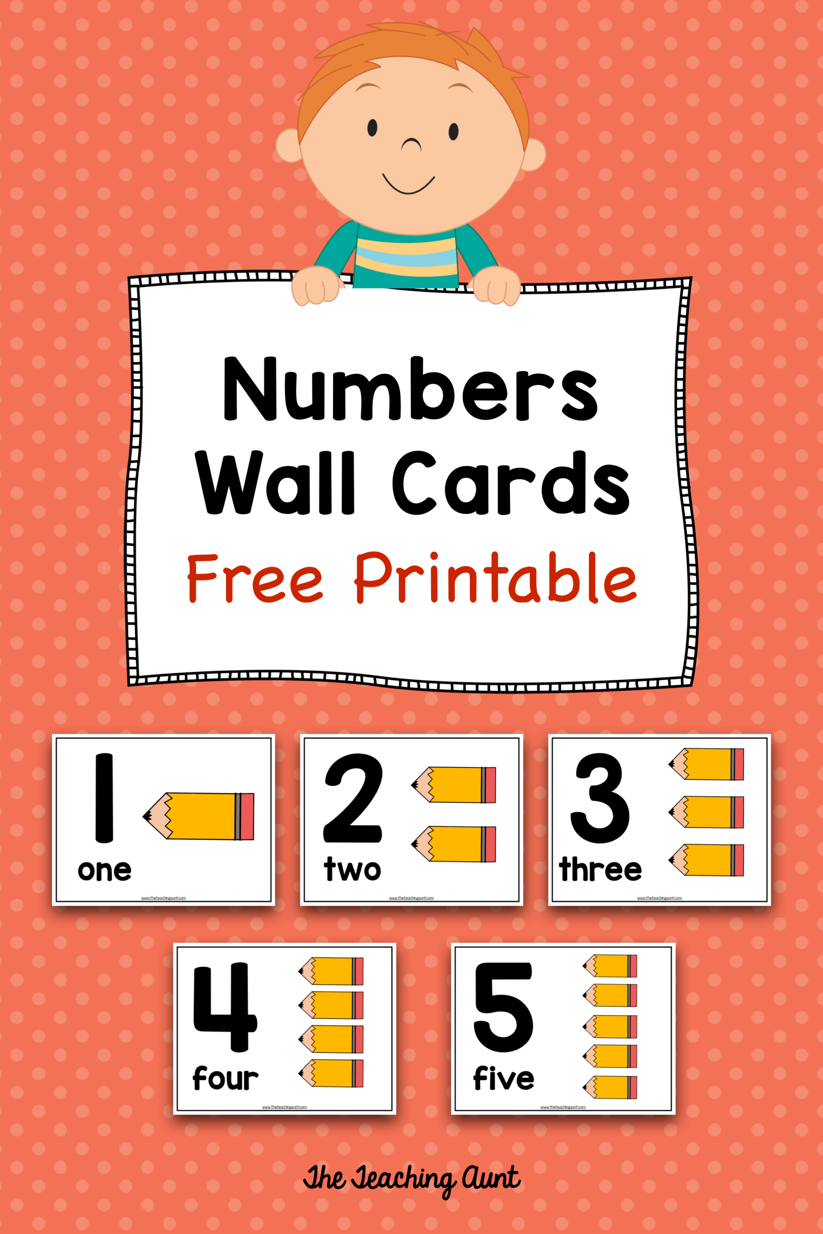 Number Wall Cards For Preschoolers The Teaching Aunt Number Wall Cards For Preschoolers The Teaching Aunt