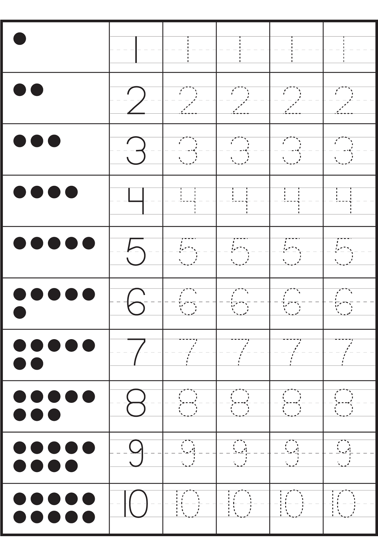 Number Worksheets For Children Activity Shelter