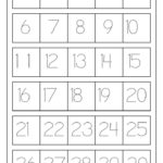 Number Worksheets For Kindergarten 1 30 Number Words