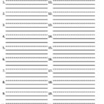 Numbered Lined Paper Template For Your Needs