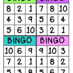 Numbers 1 10 Bingo Educativo De