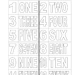 Numbers 1 12 Colouring Page Worksheet Free ESL