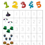 Numbers 1 5 Traceable Learning Printable