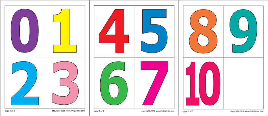 Numbers Free Printable Templates Coloring Pages 
