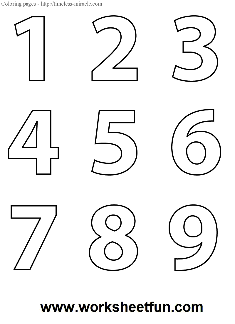 Numbers To Color V 2 Timeless miracle