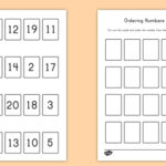 Ordering Numbers Game 1 20 Worksheet Activity Sheet Order