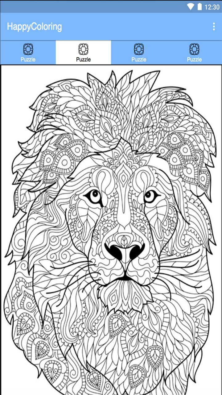 Paint By Number Happy Color Pixel Lion Coloring Pages