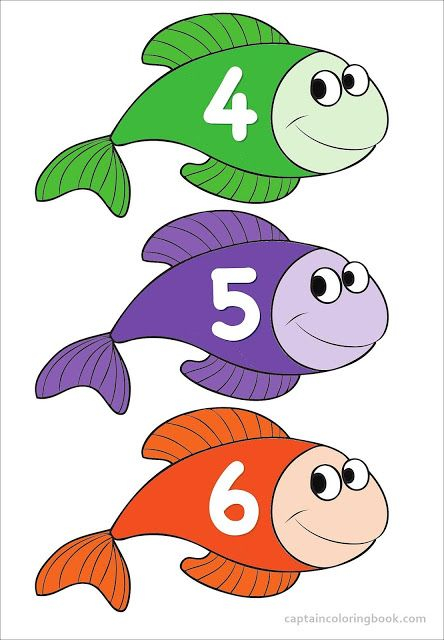Preschool Fish Number Chart Pdf Download Coloring Page 